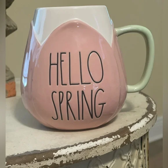 Rae Dun, NEW XL Mug. “Hello Spring” - Picture 1 of 3